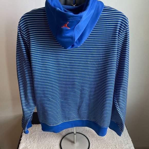 NIKE JORDAN CARMELLO ANTHONY MELO PULLOVER STRIPE HOODIE MEN'S SIZE LARGE - Picture 7 of 8